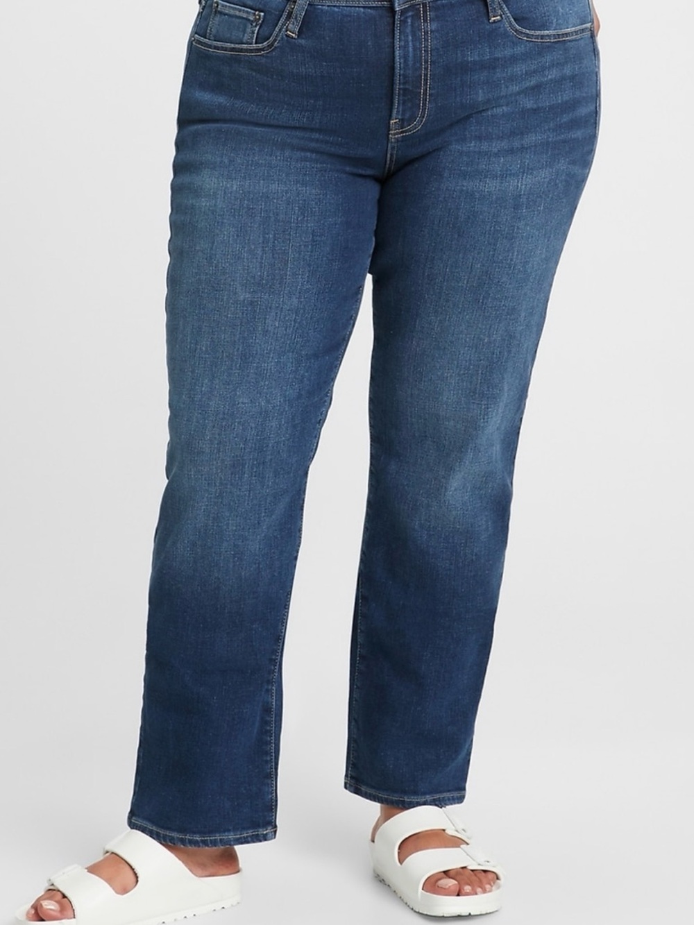 Gap Mid Rise Classic Straight Jeans size 2/26 dark wash NWT